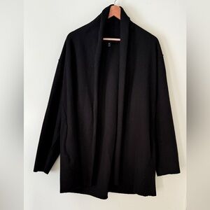 Eileen Fisher Wool Jacket Open Front Cardigan